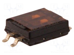 Switch: DIP-SWITCH; Poles number: 2; ON-OFF; 0.1A/50VDC; Pos: 2