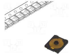 Microswitch TACT; SPST; Pos: 2; 0.02A/15VDC; SMT; none; 1.6N; 0.65mm