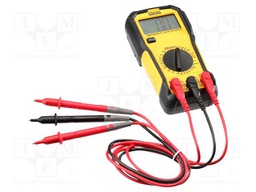 Digital multimeter; LCD; VDC: 600V; VAC: 600V; I DC: 10A; I AC: 10A