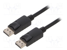 Cable; DisplayPort 1.2; DisplayPort plug,both sides; 3m; black