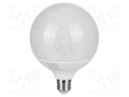 LED lamp; neutral white; E27; 220÷240VAC; 2600lm; P: 22W; 200°; IP20