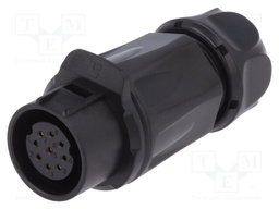 Plug; Connector: circular; size 20; 02; female; PIN: 9; for latch