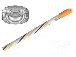 Wire: servo drive; chainflex® CF280.UL.H,hybrid; orange; Cu; PUR