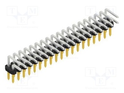 Connector: pin strips; pin header; male; PIN: 38; 2mm; THT; 2x19