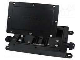 Case; Equipment: gasket,cable clamp,screws; IP68; black; 55500211