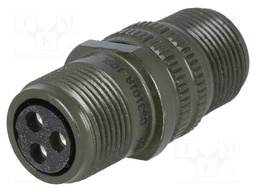 Connector: circular; Series: DS/MS; plug; female; PIN: 3; for cable