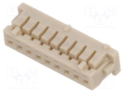 Plug; wire-board; female; DF13; 1.25mm; PIN: 9; w/o contacts