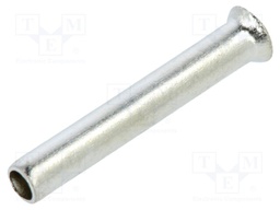 Tip: bootlace ferrule; non-insulated; copper; 1.5mm2; 14mm; tinned