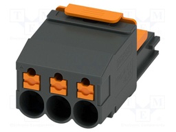 PCB connector, nominal cross section: 4 mm2, color: black, n