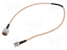 Test lead; BNC plug,plug type N male; Len: 0.6m; brown-beige