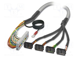Ribbon cable with IDC connectors; Contacts ph: 2.54mm; 45m