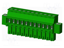 Connector: pluggable terminal block; plug; female; angled 90°