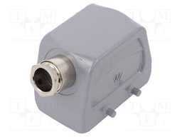Enclosure: for HDC connectors; size 10; Pitch: 57x27mm; for cable