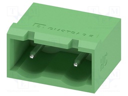 PCB headers, nominal cross section: 2.5 mm?, color: green, n