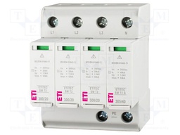 Surge arrester; Type 2; Poles: 3; 50kA; Uoper.max: 300VAC; -40÷85°C