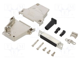 D-Sub; PIN: 25; female; shielded,with strain relief; angled 45°