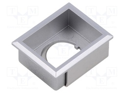 Button holder; 22mm; 61; 21x27mm; Face dim: 24x30mm; Body: silver
