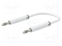 Test lead; 60VDC; 30VAC; 19A; banana plug 4mm,both sides; Len: 2m