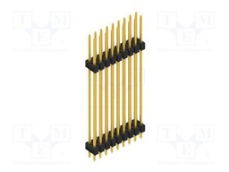 Connector: pin strips; pin header; male; PIN: 18; 2.54mm; THT; 2x9