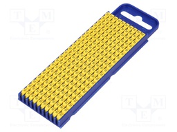 Markers for cables and wires; Label symbol: M; 2.8÷3.8mm; yellow