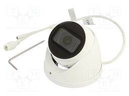 IP CCTV camera; twistable; 4Mpx; Dim: Ø122x108.3mm; IP67; 12VDC