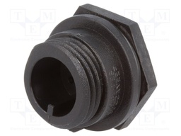 Connector: circular; socket; male; PIN: 3; w/o contacts; IP68; 250V