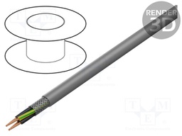 Wire; JZ500-HMH-C; 5G16mm2; tinned copper braid; LSZH; grey