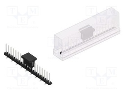 Connector: pin strips; pin header; male; PIN: 19; 2mm; SMT; 1x19