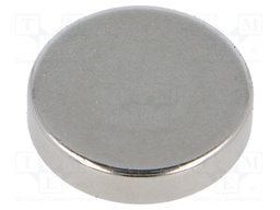 Magnet: permanent; neodymium; 36N; Ø: 18mm; H: 4mm