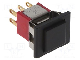 Switch: microswitch SNAP ACTION; Pos: 2; DPDT; ON-(ON); Body: black
