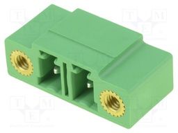 Pluggable terminal block; 5.08mm; ways: 2; straight; socket; male