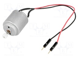 Motor: DC; without gearbox; 1÷3VDC; 800mA; Shaft: smooth; 6600rpm