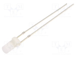 LED; 3mm; orange; 100÷150mcd; 140°; Front: flat; Pitch: 2.54mm