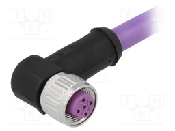 Plug; M12; PIN: 4; female; B code-Profibus; 2m; Insulation: PVC