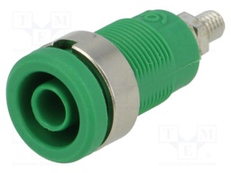 Socket; 4mm banana; 36A; green