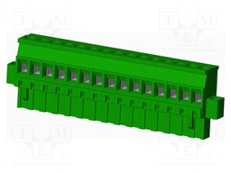 Connector: pluggable terminal block; plug; female; angled 90°