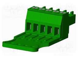 Connector: pluggable terminal block; plug; female; straight; 300V