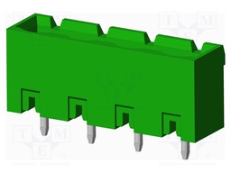 Connector: pluggable terminal block; socket; male; straight; THT