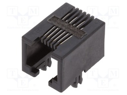 Socket; RJ12; PIN: 6; Cat: 3; unshielded; gold-plated; Layout: 6p6c