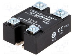 Relay: solid state; Ucntrl: 3.5÷32VDC; 60A; 1÷100VDC; Series: 1-DC