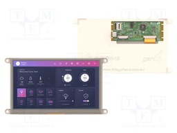 Display: TFT; 7"; 800x480; 520BSRAM,8MBPSRAM,16MBFLASH; 400cd/m2