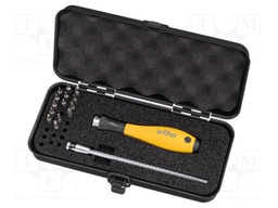 Screwdriver bits; Pcs: 16; The set contains: screwdriving grip