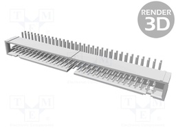Socket; IDC; male; PIN: 64; angled 90°; THT; 2.54mm; Layout: 2x32