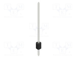 Connector: pin strips; pin header; male; PIN: 1; 1.27mm; THT; 1x1