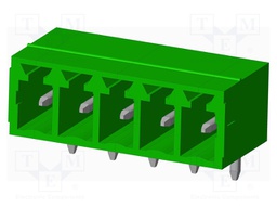 Connector: pluggable terminal block; socket; male; angled 90°