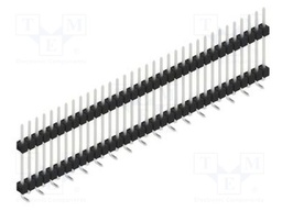Connector: pin strips; pin header; male; PIN: 34; 2.54mm; SMT; 1x34