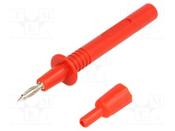 Probe tip; 36A; red; Tip diameter: 4mm; Socket size: 4mm