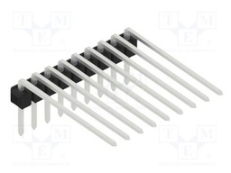 Connector: pin strips; pin header; male; PIN: 9; 2.54mm; THT; 1x9