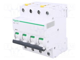 Circuit breaker; 400VAC; Inom: 6A; Poles: 4; DIN; Charact: C; 10kA