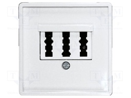 Cover; TAE sockets,intelligent house; E-Design55; white glossy